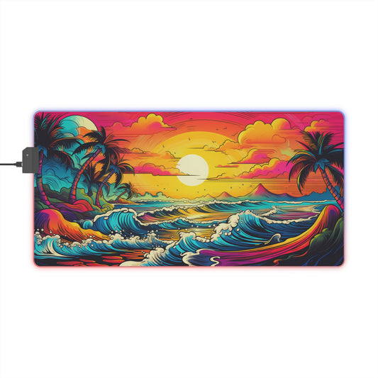 RGB Mouse Pad - Large, Non-Slip "Psychedelic Art"