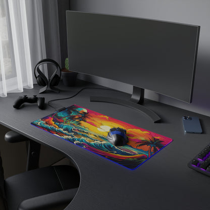 RGB Mouse Pad - Large, Non-Slip "Psychedelic Art"