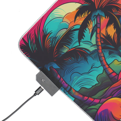 RGB Mouse Pad - Large, Non-Slip "Psychedelic Art"